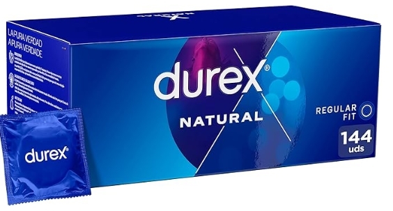 DUREX NATURAL 144 UNIDADES