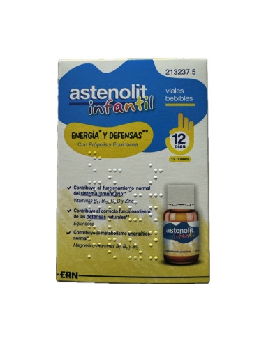 ASTENOLIT INFANTIL 12 DIAS VIALES 10ML